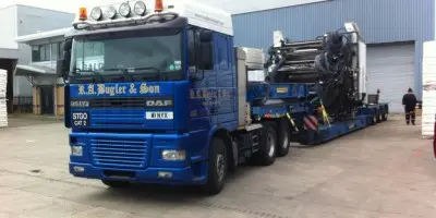 Printing Press transported to new factory in Southampton