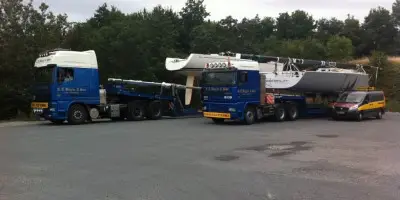 Race Yachts en route to the South of France.